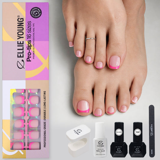 Pink Pastel French Tip | Toenail | ProTips
