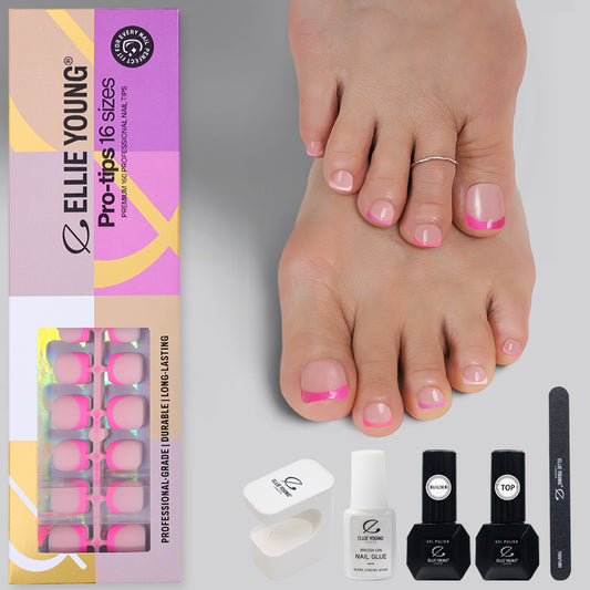 Pink Pastel French Tip | Toenail | ProTips