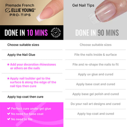 Nude French Tip | Medium Coffin | ProTips