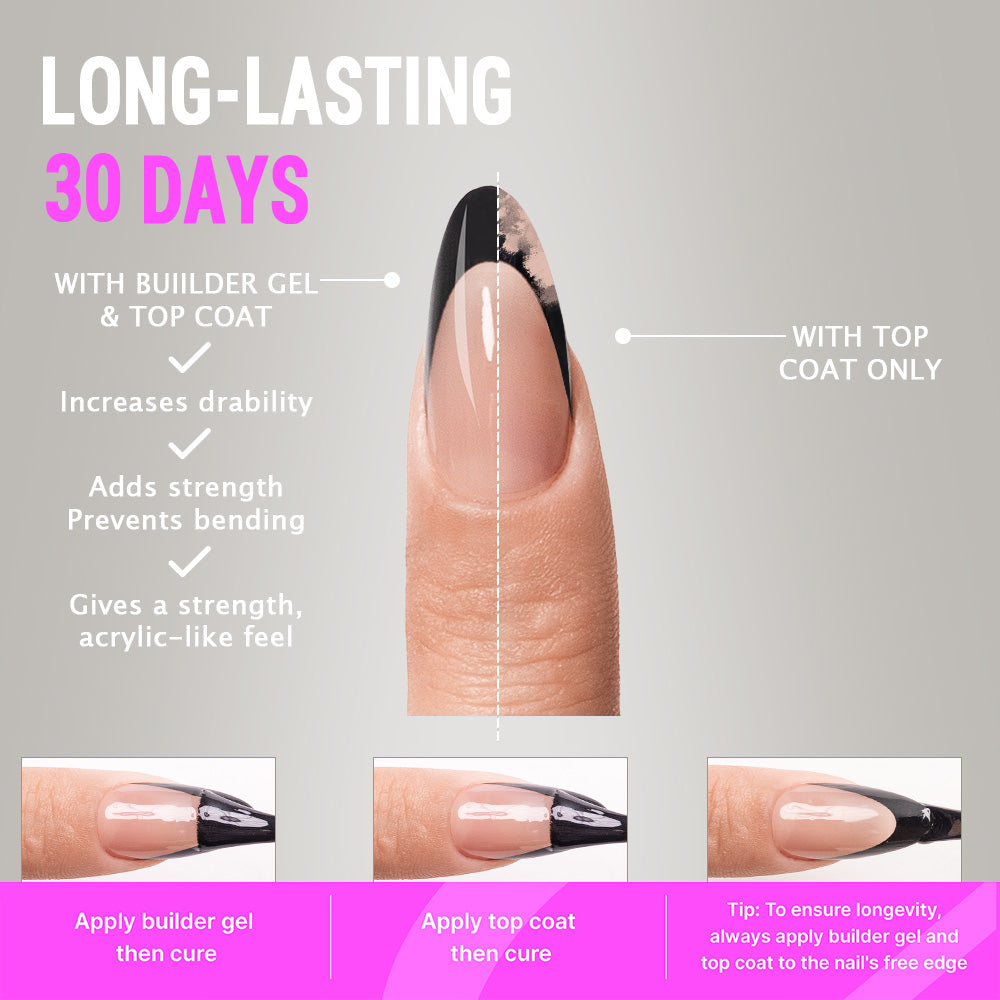 Brown French Tip | Medium Almond | ProTips