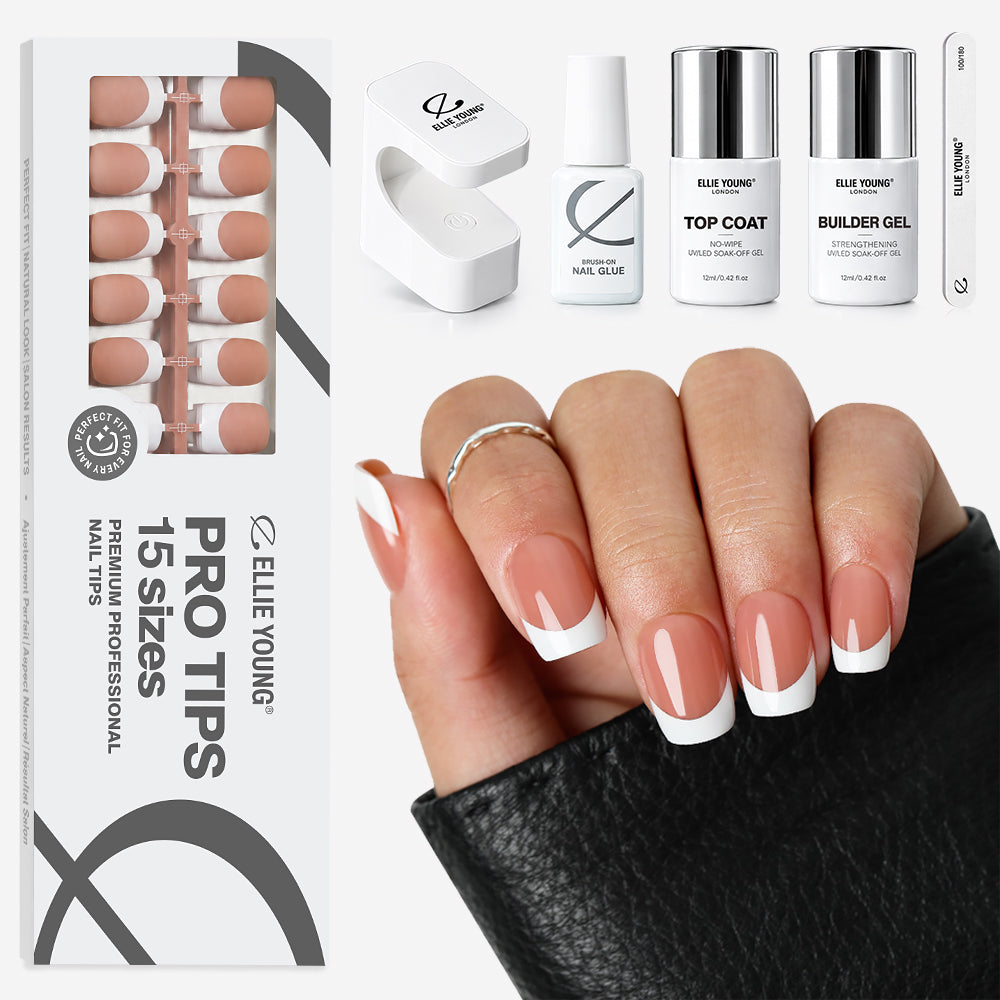 Brown Base French Tip| Short Square | ProTips