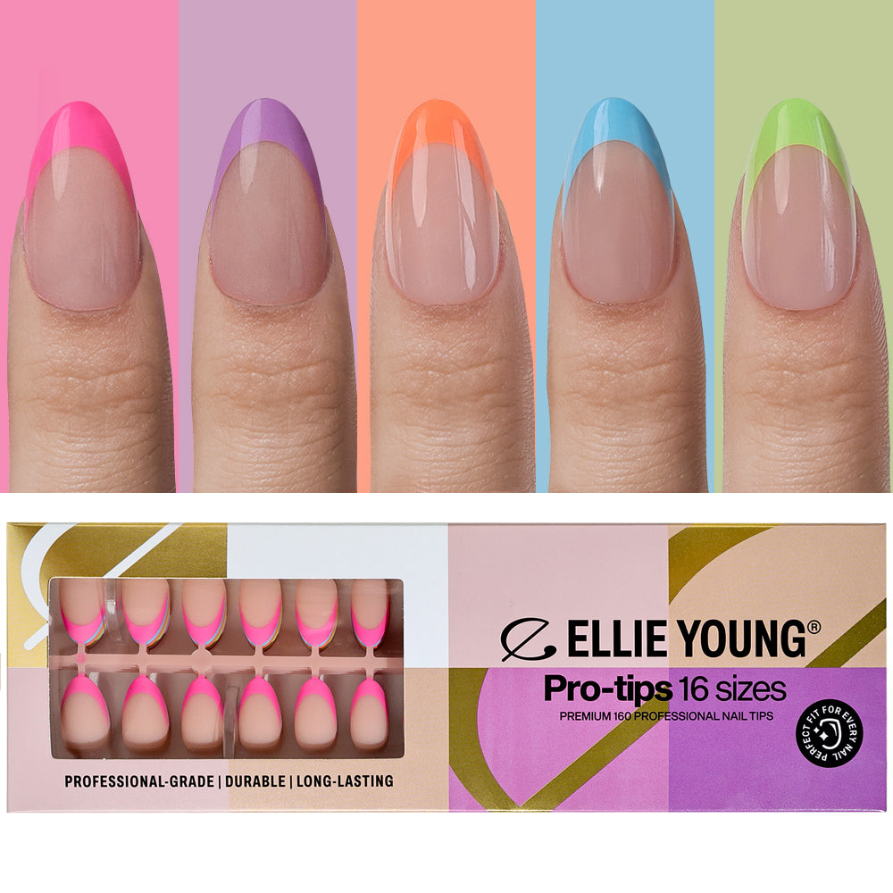 Rainbow Tips | Short Almond | ProTips