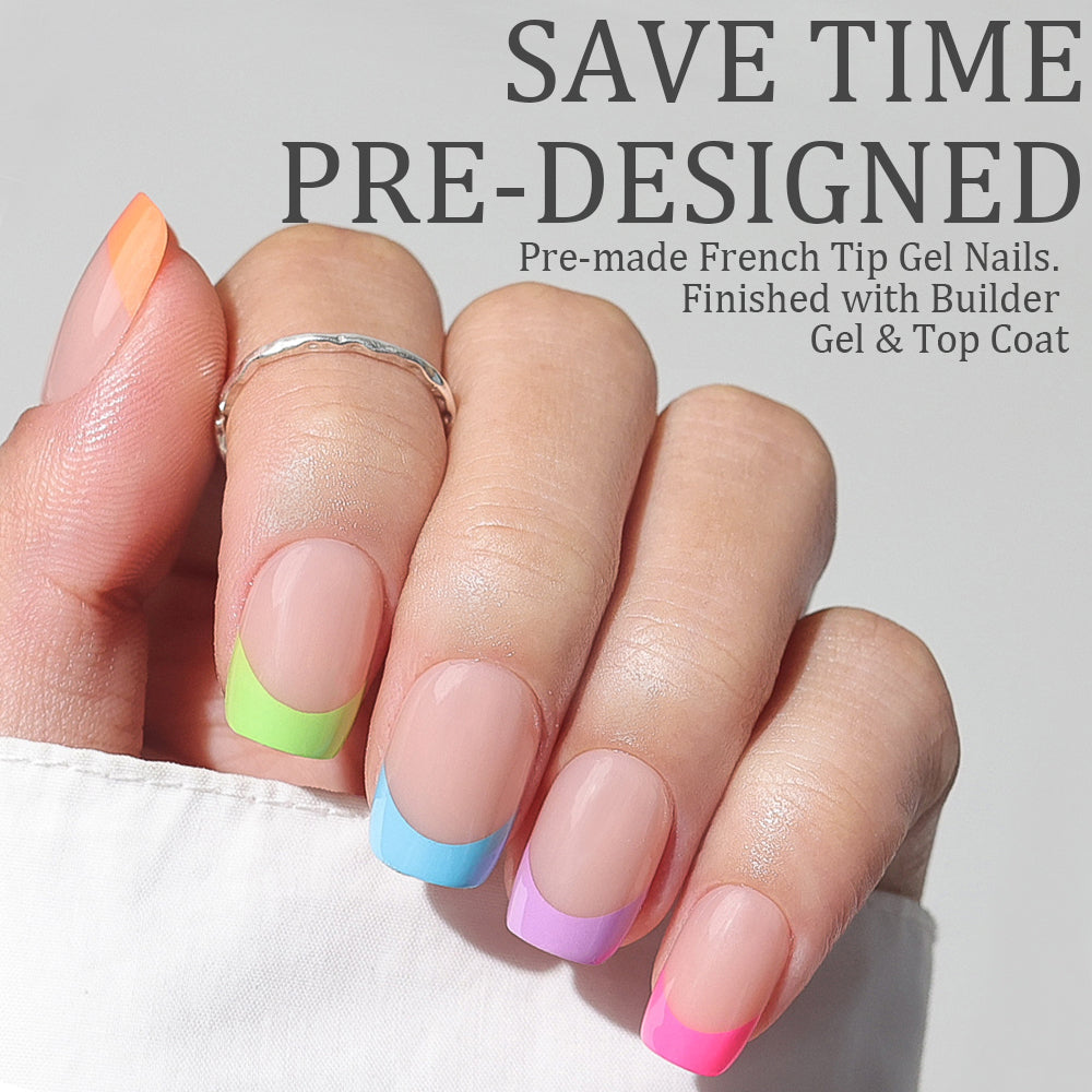 Rainbow Tips | Short Square | ProTips