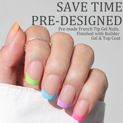 Rainbow Tips | Short Square | ProTips