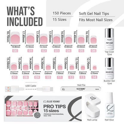 Pink Base French Tip | Short Square | ProTips