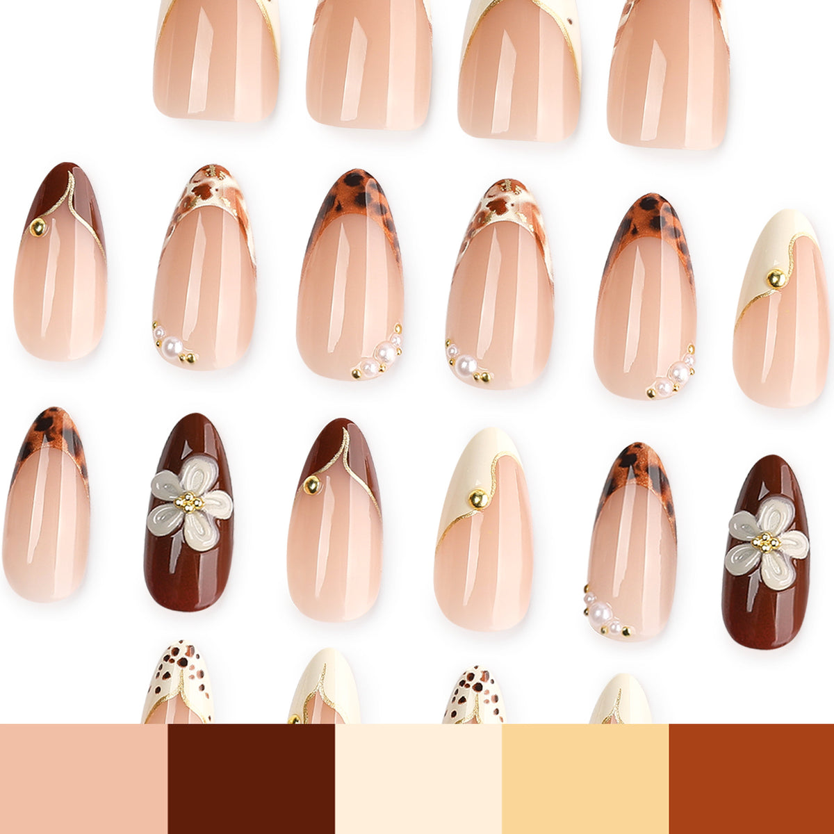 EASY PRESS™ Mocha Pearl press-on nail set