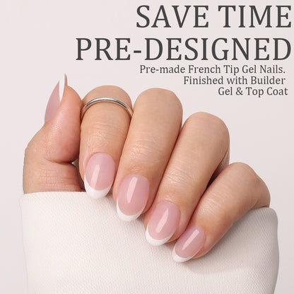 Pink Base French Tip | Short Oval | ProTips