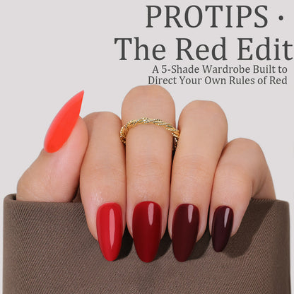 ProTips nail design featuring medium almond-shaped nails