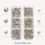 1000 pcs Shiny Crystal AB Nail Art Rhinestone