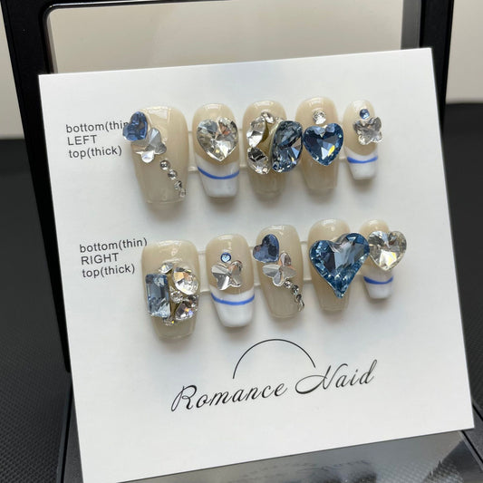 Sapphire Blue | Medium Coffin | Handmade