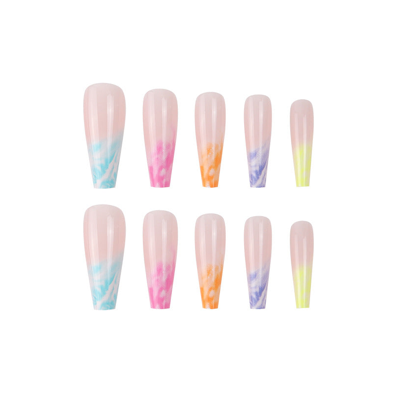 Ombre Rainbow nails