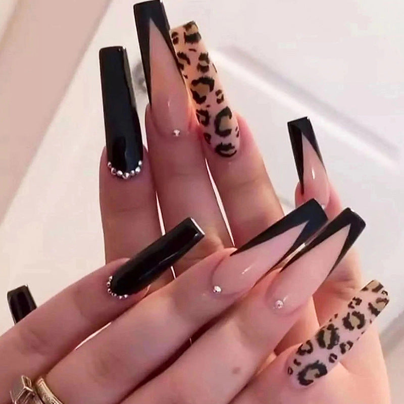 Leopard French Tip