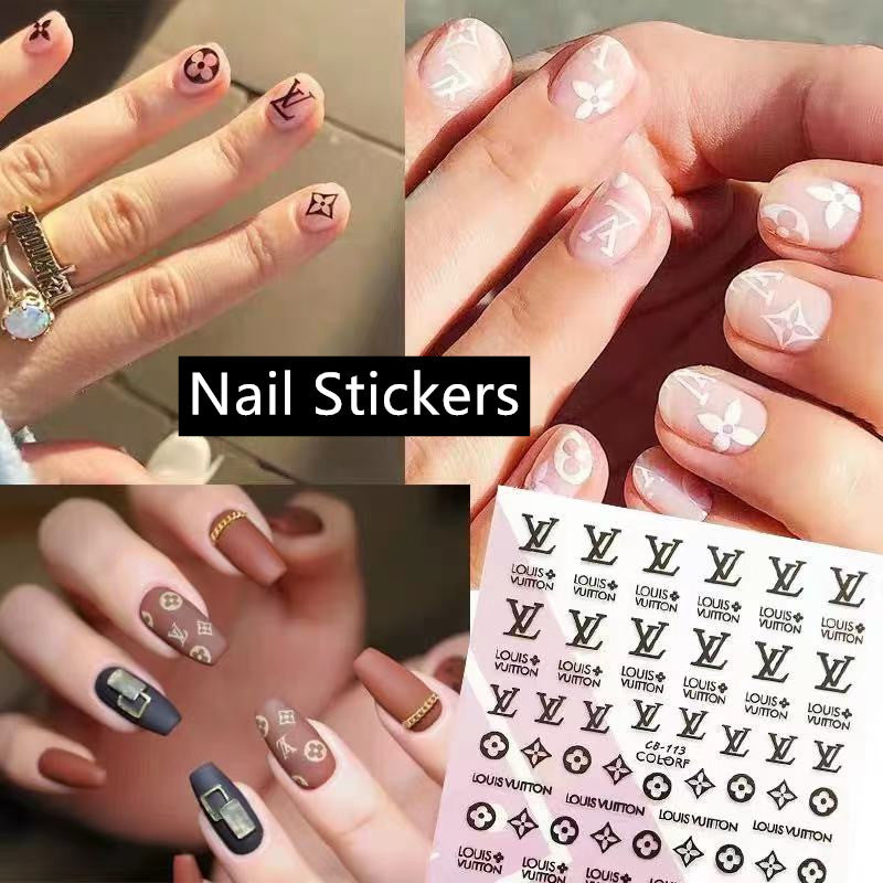 nail art stickers designer louis vuitton