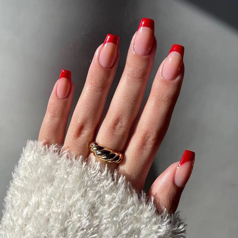 Red French Tip